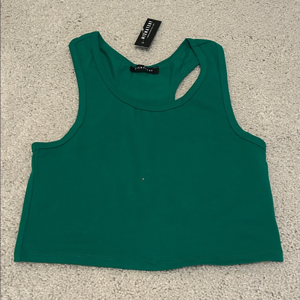 Crop Tank - Kelly green - NWT